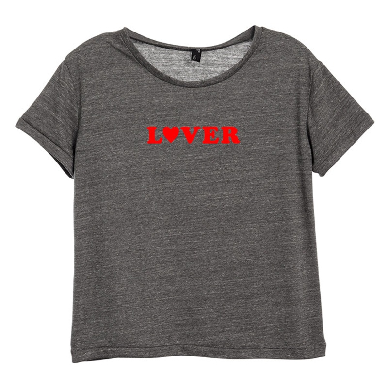 LOVER [DISTRESSED WOMEN'S 'BABY TEE']