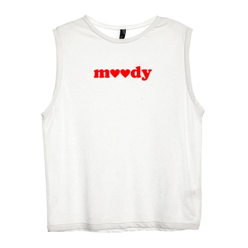 MOODY W/ HEARTS [WOMEN'S MUSCLE TANK]