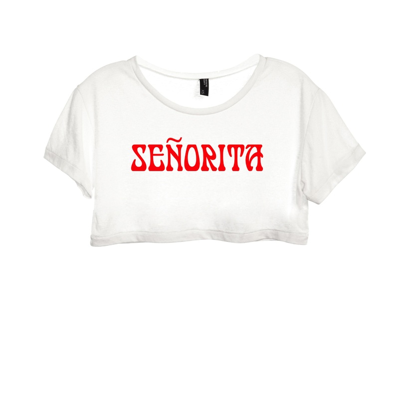 SENORITA [WOMEN'S CROP DISTRESSED BABY TEE]
