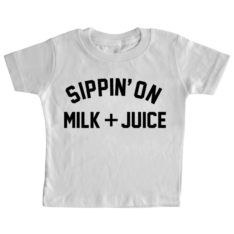 SIPPIN' ON MILK + JUICE  [TODDLER TEE]