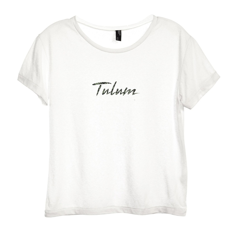 TULUM W/ SNAKESKIN TEXT [DISTRESSED WOMEN'S 'BABY TEE']