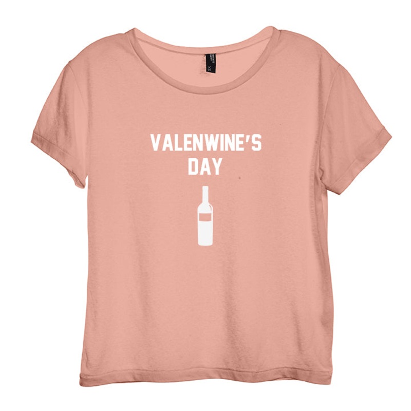 VALENWINE'S DAY [DISTRESSED WOMEN'S 'BABY TEE']
