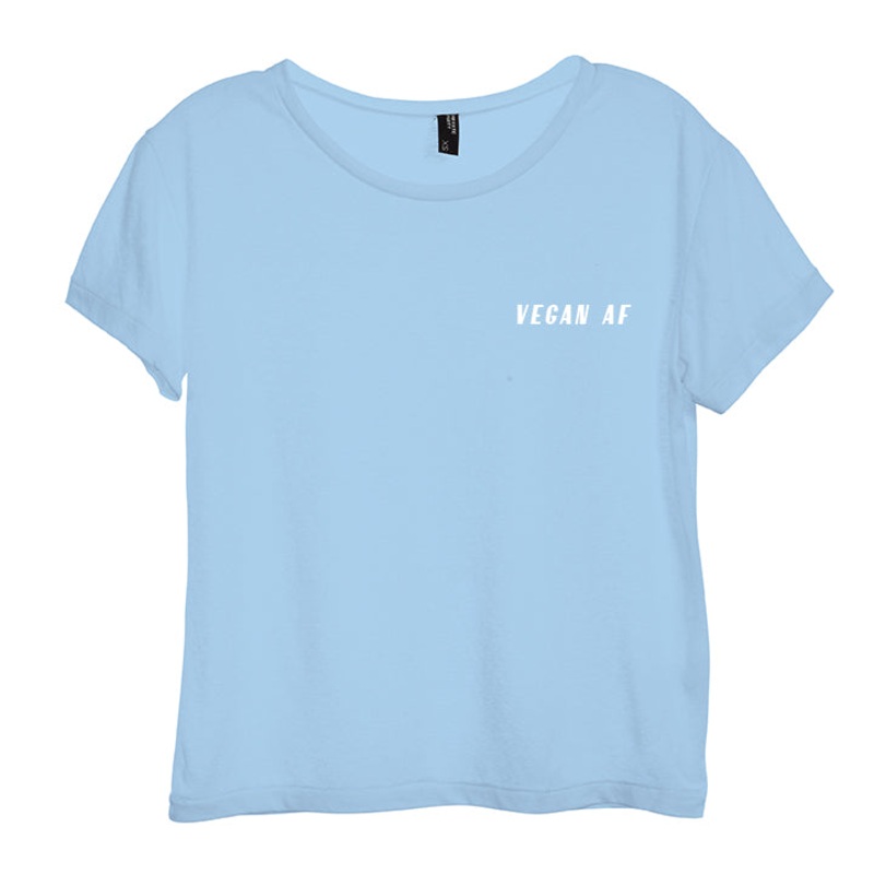 VEGAN AF [DISTRESSED WOMEN'S 'BABY TEE']