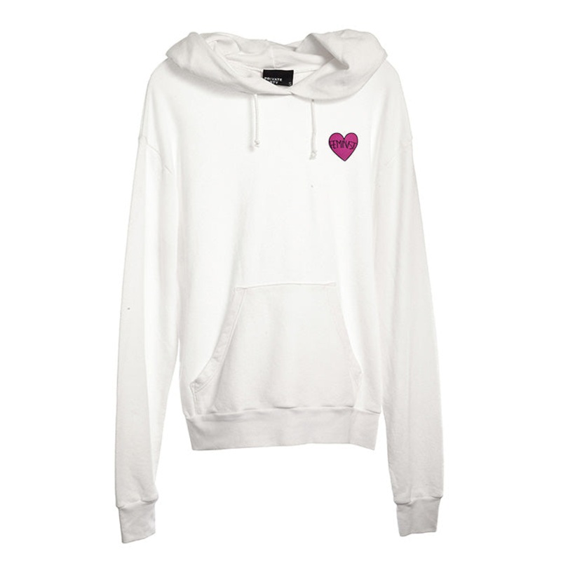 FEMINIST HEART PATCH [UNISEX HOODIE]