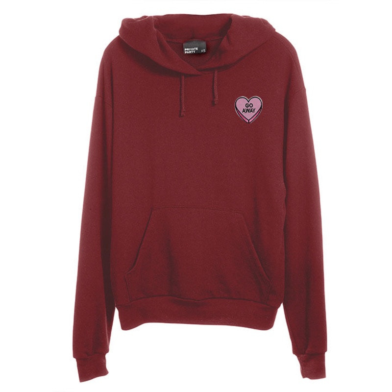 GO AWAY HEART PATCH [UNISEX HOODIE]