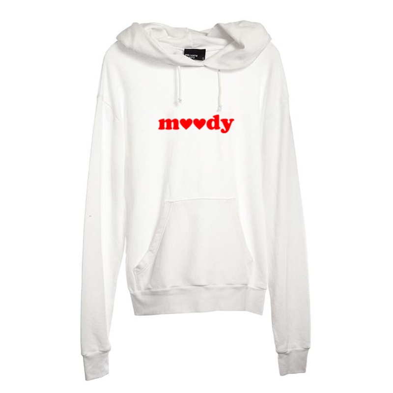 MOODY W/ HEARTS [UNISEX HOODIE]