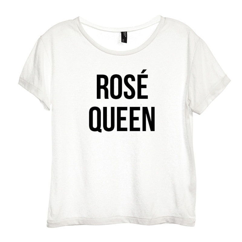 ROS QUEEN [DISTRESSED WOMEN'S 'BABY TEE']