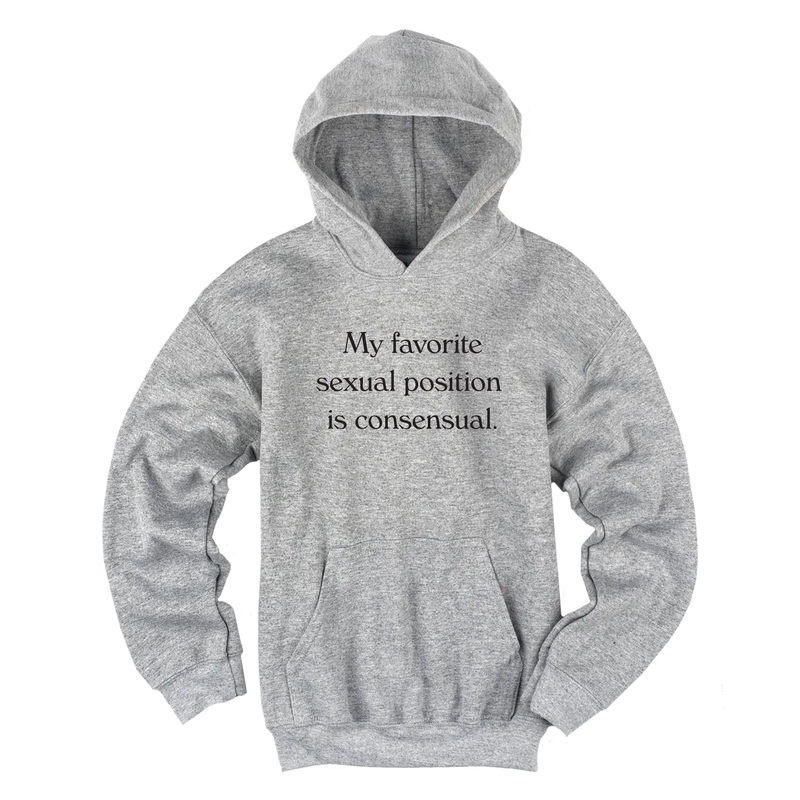 SEXUAL POSITION HOODIE [BLACK TEXT]