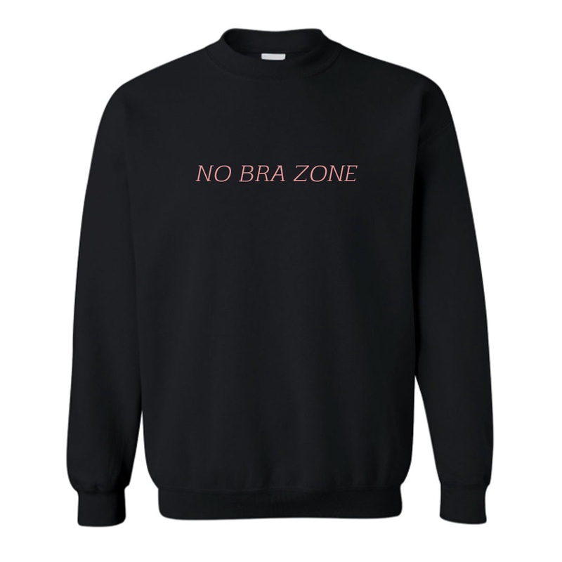 NO BRA ZONE [UNISEX CREWNECK SWEATSHIRT]