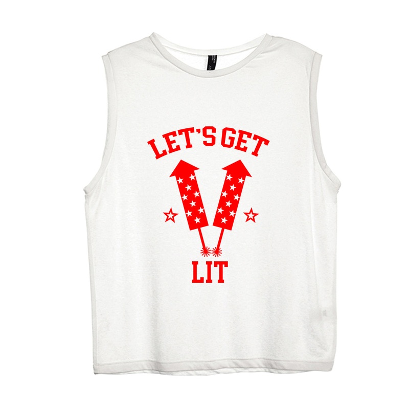 LET'S GET LIT [WOMEN'S MUSCLE TANK]