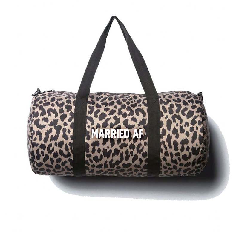 MARRIED AF [DAY TRIPPER DUFFEL BAG // CHEETAH]
