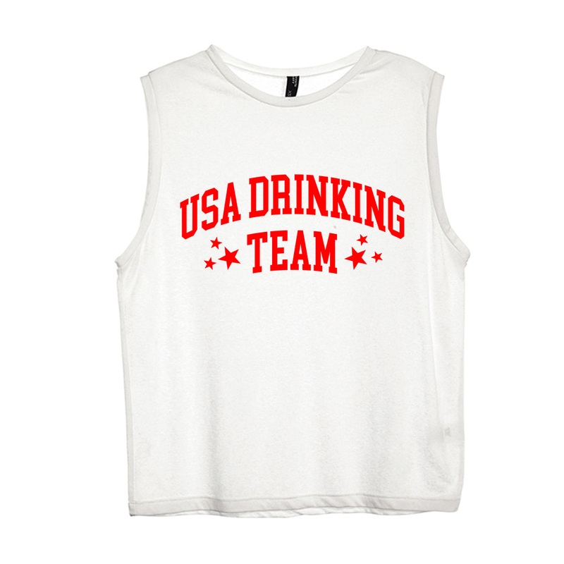 USA DRINKING TEAM [WOMEN'S MUSCLE TANK]