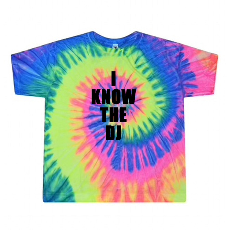I KNOW THE DJ [TIE DYE CROP TEE]