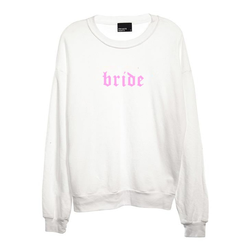 BRIDE // NEW FONT [UNISEX CREWNECK SWEATSHIRT]