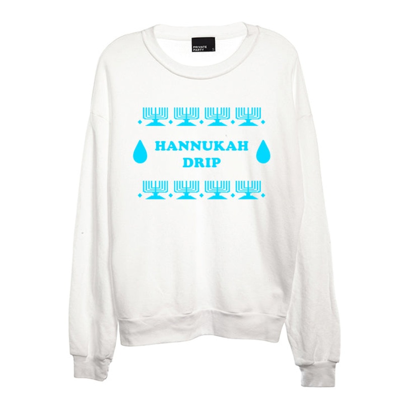 HANUKKAH DRIP [UNISEX CREWNECK SWEATSHIRT]
