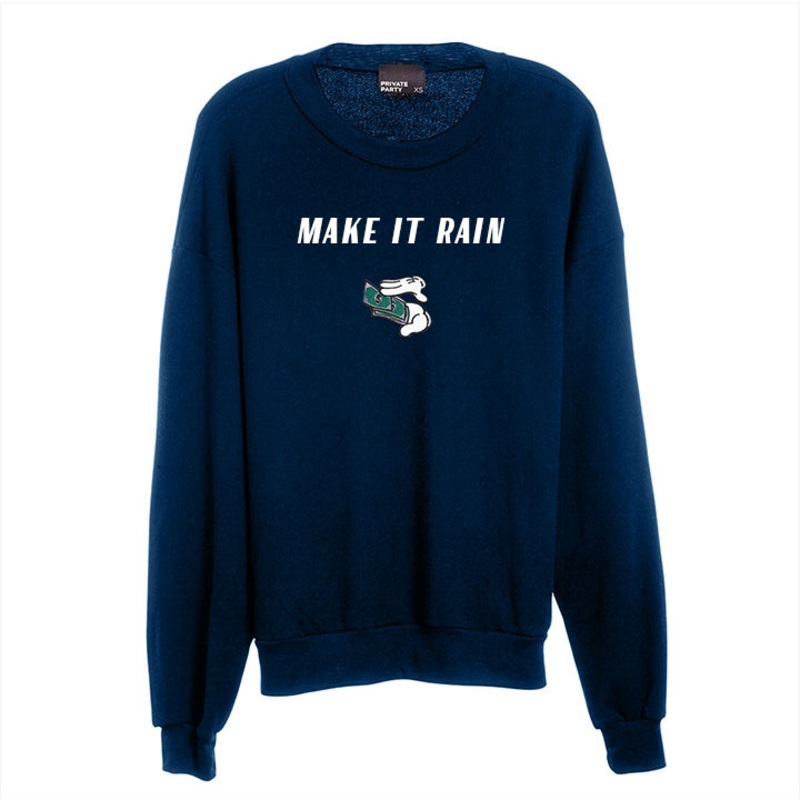 MAKE IT RAIN [UNISEX CREWNECK SWEATSHIRT W/ PATCH]