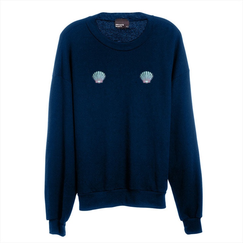 SEASHELL PATCHES [UNISEX CREWNECK SWEATSHIRT]