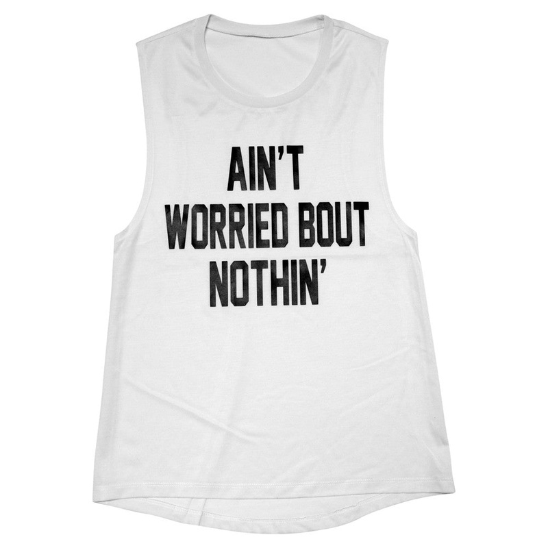 AIN'T WORRIED BOUT NOTHIN' [MUSCLE TANK]
