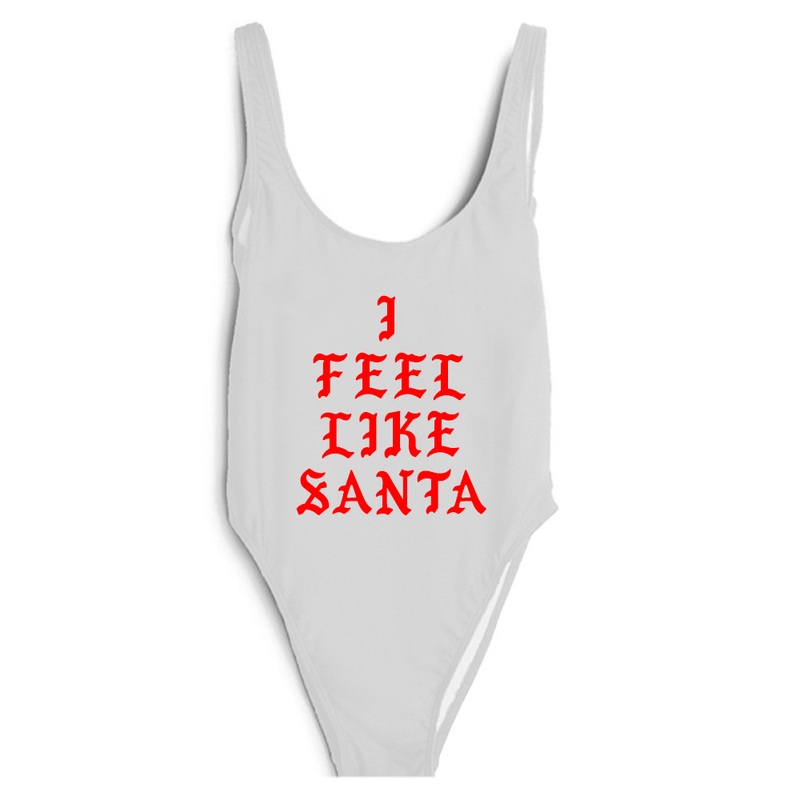 I FEEL LIKE SANTA [RED TEXT // SWIMSUIT]