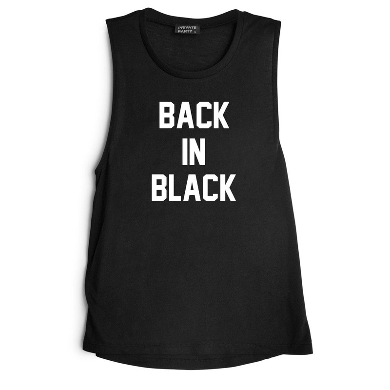 BACK IN BLACK [MUSCLE TANK]