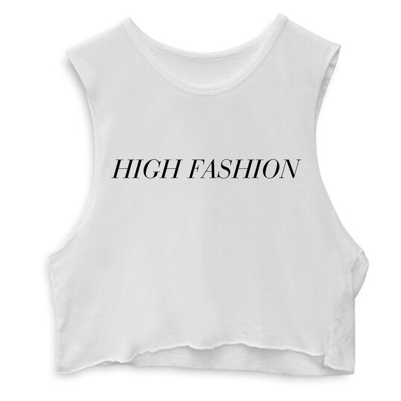 HIGH FASHION  [CROP MUSCLE TANK]