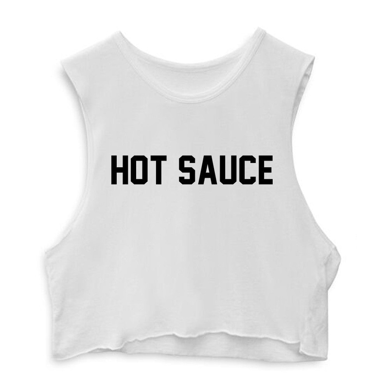 HOT SAUCE  [CROP MUSCLE TANK]