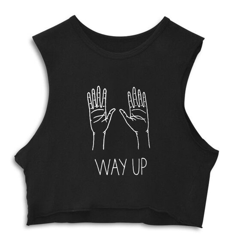 WAY UP  [CROP MUSCLE TANK]