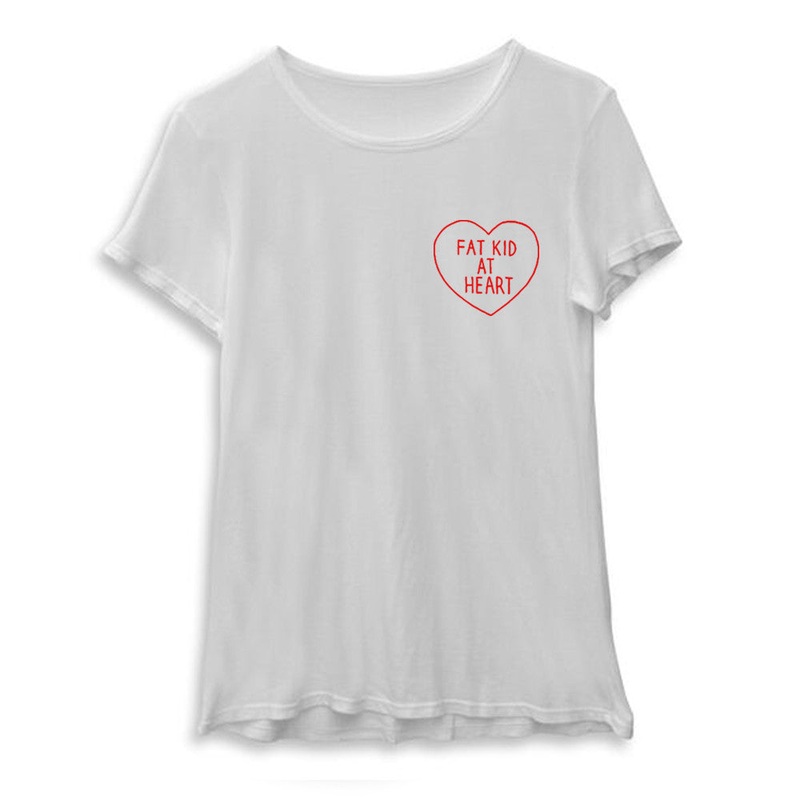 FAT KID AT HEART [WOMEN'S TEE]