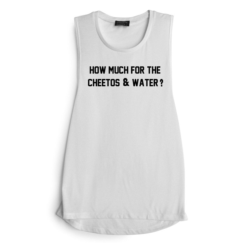 HOW MUCH FOR THE CHEETOS & WATER? [MUSCLE TANK]