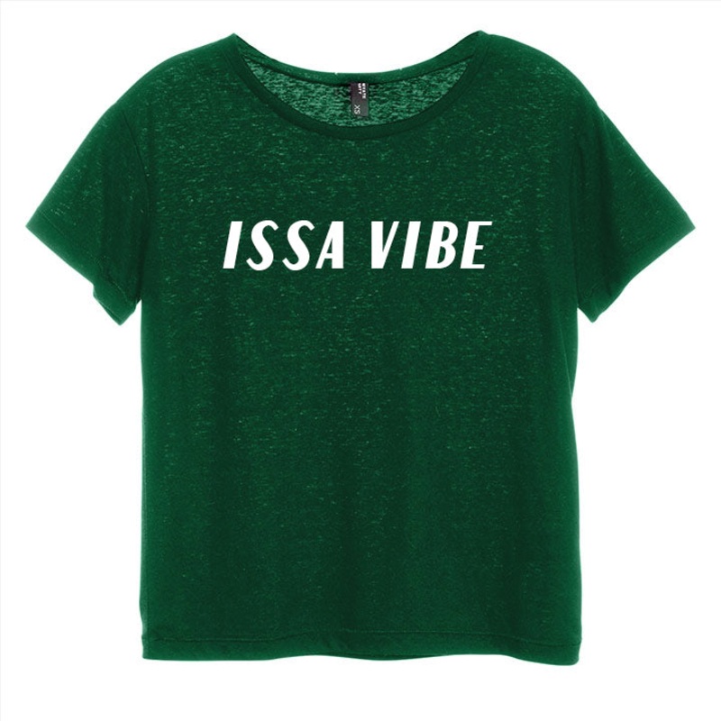 ISSA VIBE [DISTRESSED WOMEN'S 'BABY TEE']