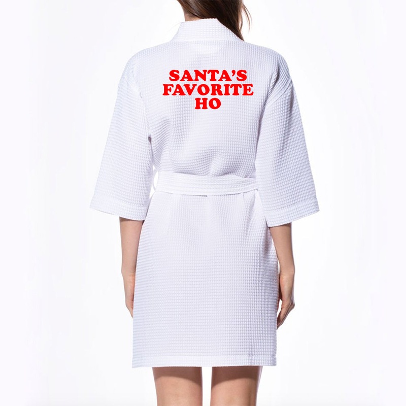 SANTA'S FAVORITE HO [ KIMONO WAFFLE ROBE]