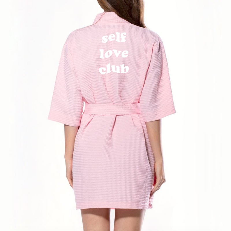 SELF LOVE CLUB [ KIMONO WAFFLE ROBE]