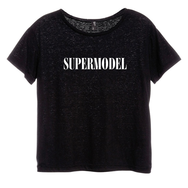 SUPERMODEL [DISTRESSED WOMEN'S 'BABY TEE']