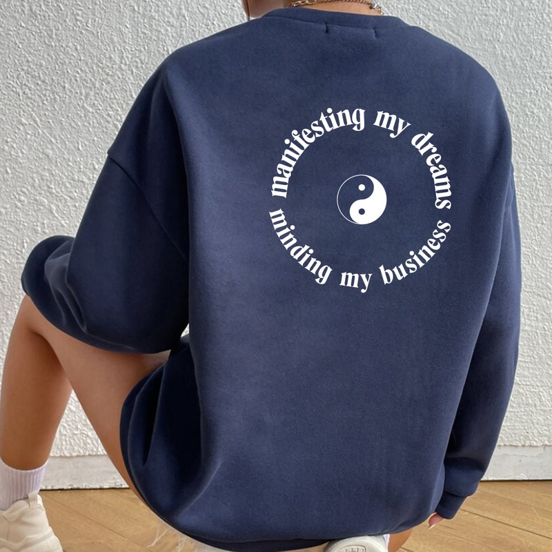 MANIFESTING MY DREAMS MINDING MY BUSINESS [UNISEX CREWNECK SWEATSHIRT]