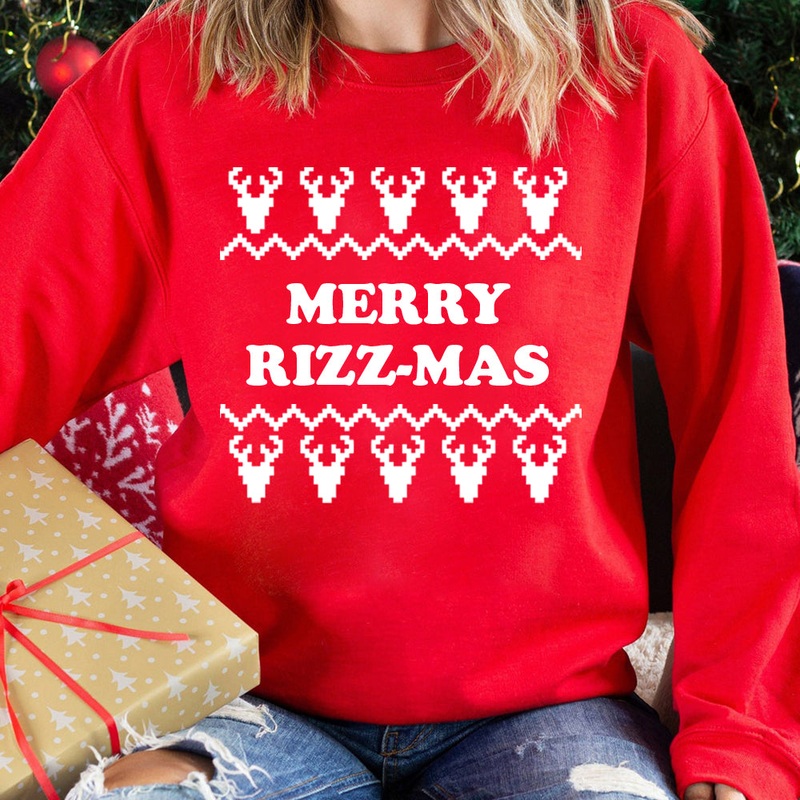 MERRY RIZZ-MAS [UNISEX CREWNECK SWEATSHIRT]