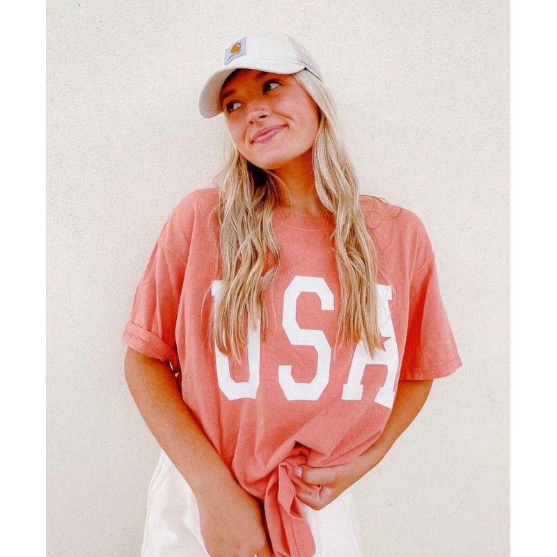USA [GIANT TEXT W/ STAR TEE]