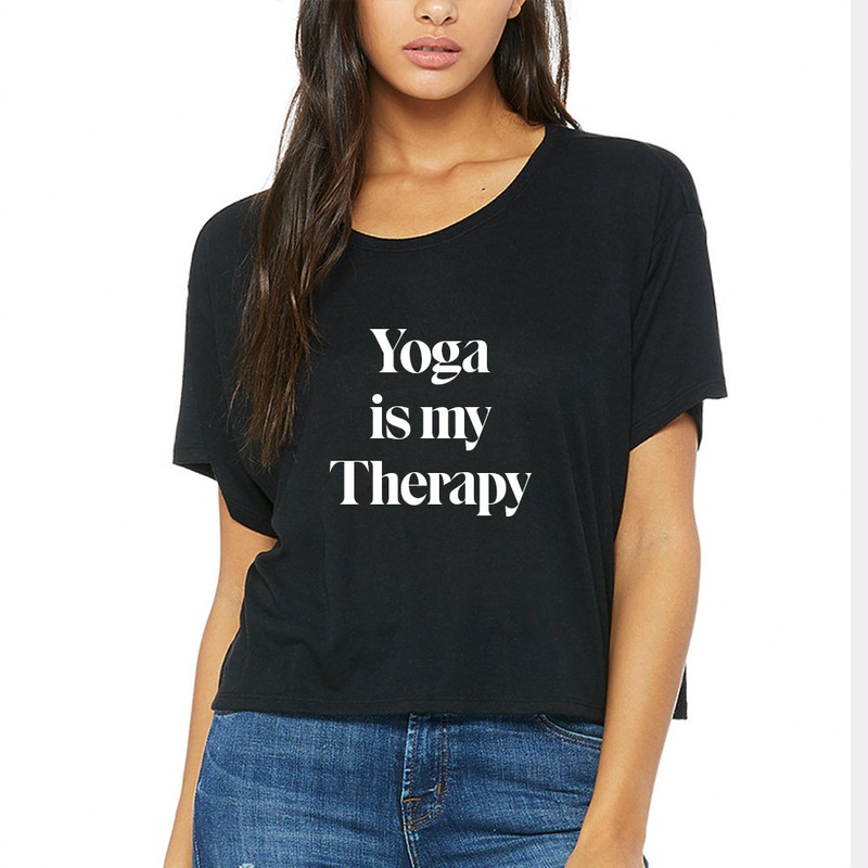 YOGA IS MY THERAPY [FLOWY BOXY TEE]