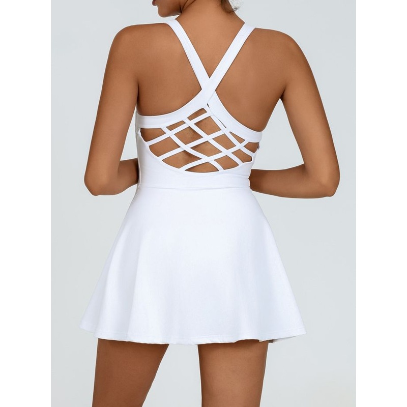 ZASUWA Female Cross Back Quick Dry Tennis Dress