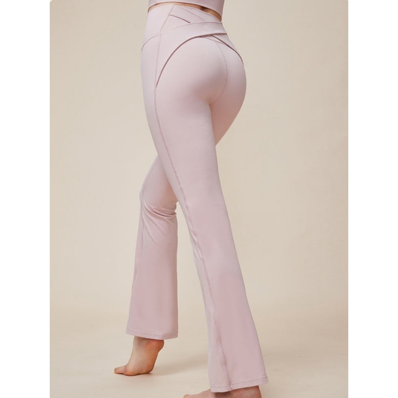 ZASUWA Female Cross Flare High-waisted Hip-lift Leggings