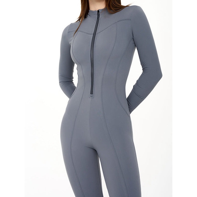 ZASUWA Female Fashion Zipper Body-fit Jumpsuit