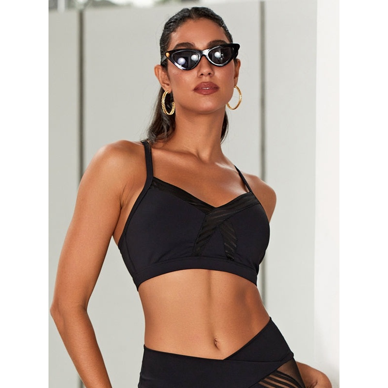 ZASUWA Female Mesh Cross Back Sports Bras