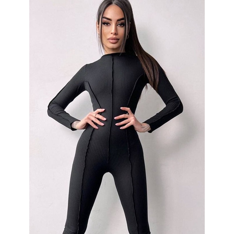 ZASUWA Female "Patchwork" Style Knitted Jumpsuit
