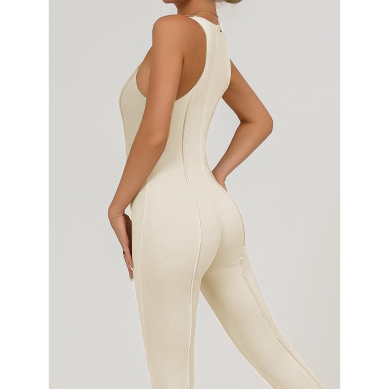 ZASUWA Female  "Patchwork" Style Zipper Jumpsuit