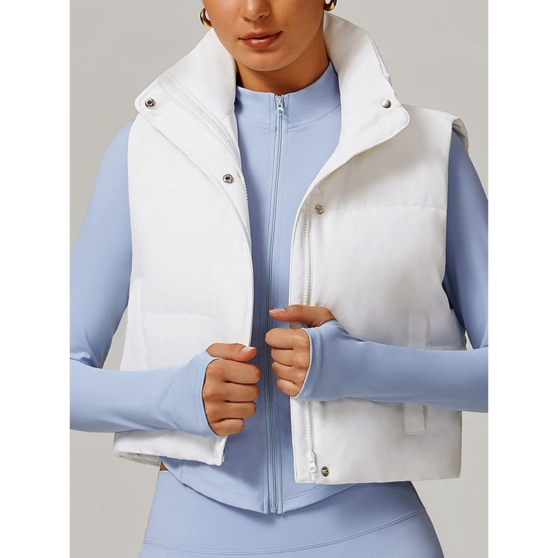 ZASUWA Female Pocket Zipper Down Vest