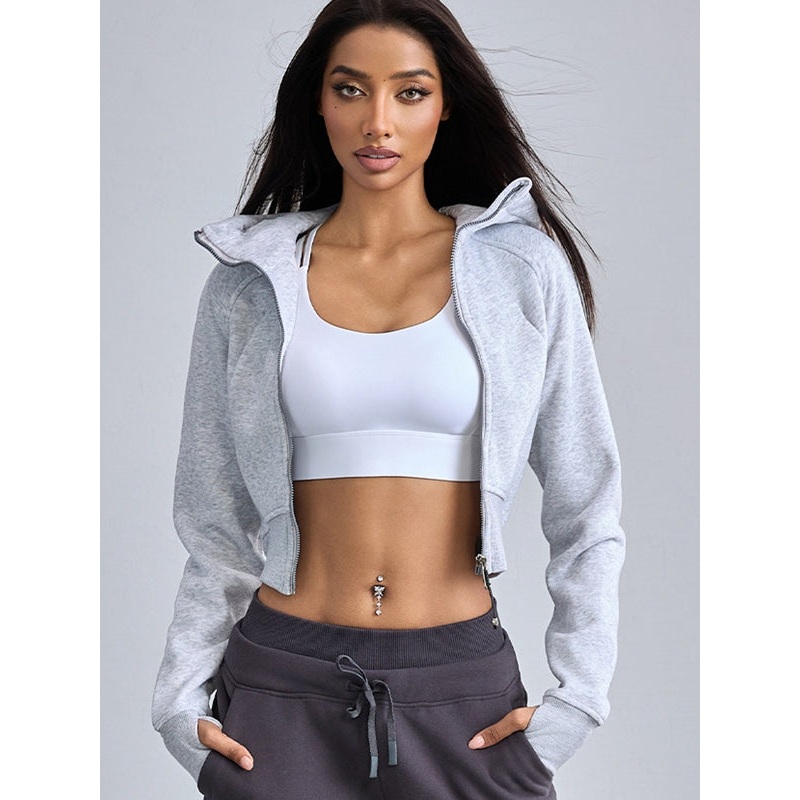 ZASUWA Female Pocket Zipper Hoodie