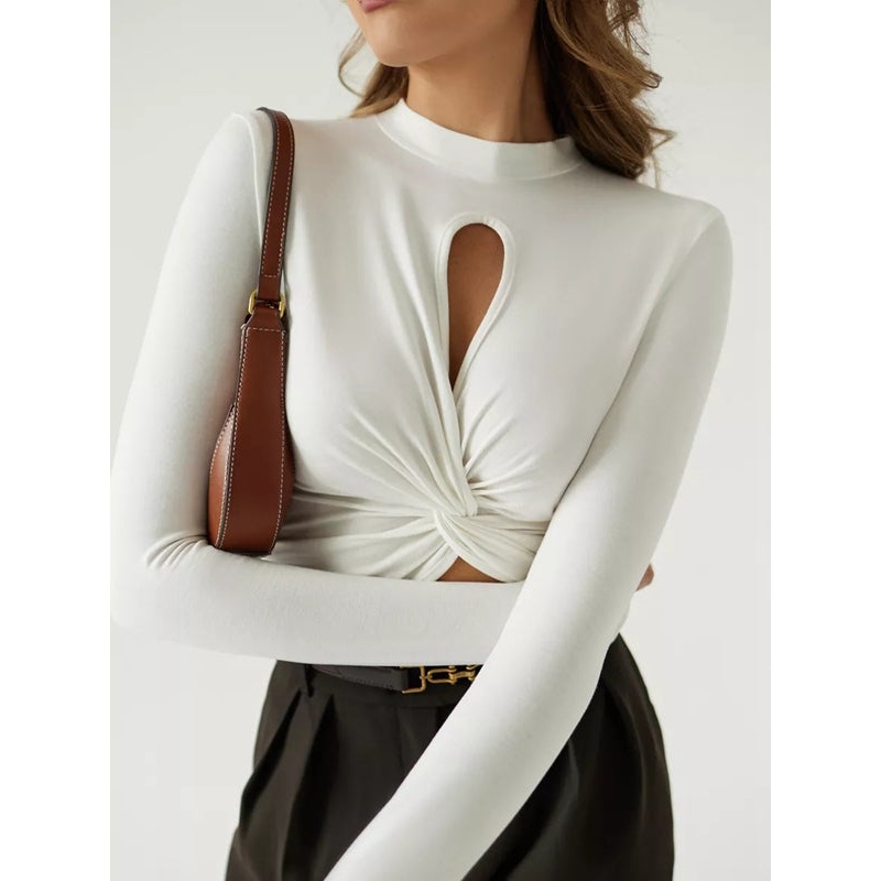 ZASUWA Female Unique Twist Cutout Long Sleeves