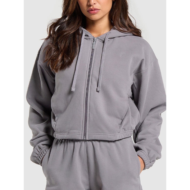 ZASUWA Female Zipper Casual Hoodie