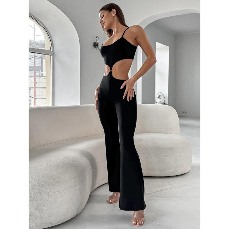 ZASUWA Female Flare Cutout Jumpsuit