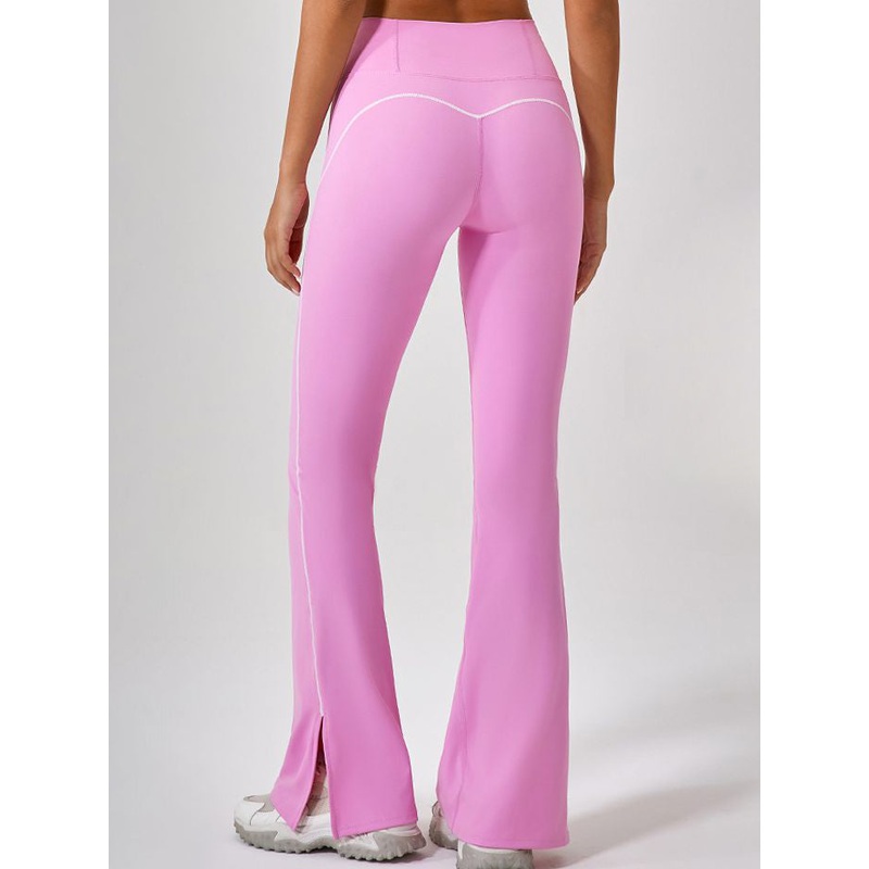 ZASUWA Female Flare High-waisted Split Pants