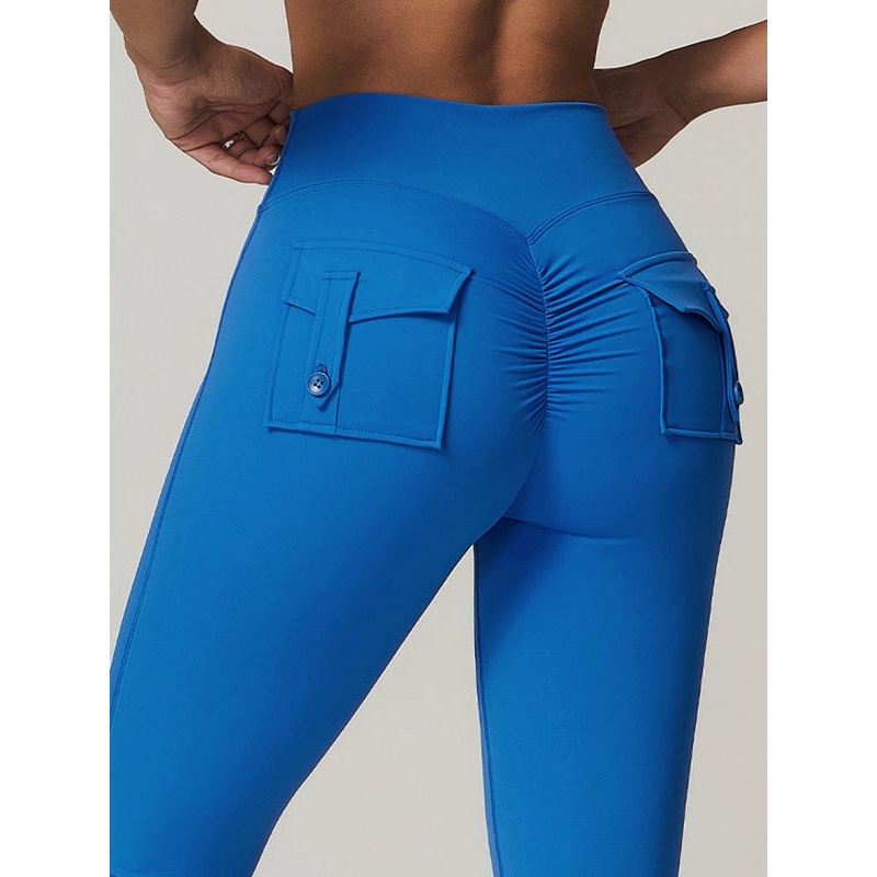 ZASUWA Female Pocket Scrunch Bum Cargo Leggings